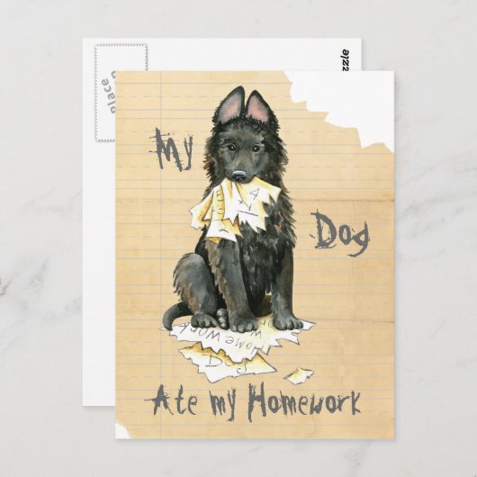 私のベルギー食べの宿題 ポストカード (正面/裏面)