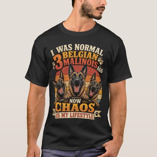 私のベルジアンマリノアは信用してくれない Tシャツ (正面)