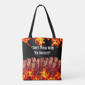 私のベーコンを台無しにしないで トートバッグ (裏面)
