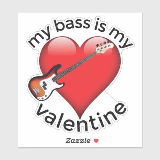 私のベースは私のバレンタイン シール (シート)