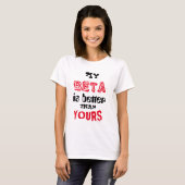 "私のベータはあなたのよりよいです" Tシャツ (正面フル)