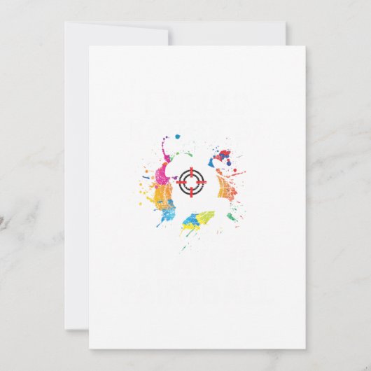 私のペイントボー遊ルカラーボールGifになりたい 招待状 (正面)