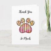 私のペットのカードを預けてくれてありがとう カード (正面)