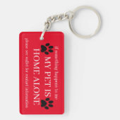 私のペットは家のだけです キーホルダー (裏面)