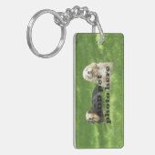 私のペットは家の写真のkeychainだけです キーホルダー (正面左)