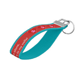 私のペットは家の革紐の写真のkeychainだけです リストバンドキーホルダー