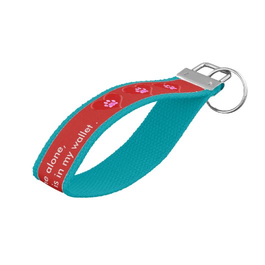 私のペットは家の革紐の写真のkeychainだけです リストバンドキーホルダー (アングル上)