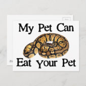 私のペットは食べペットに合う ポストカード (正面/裏面)