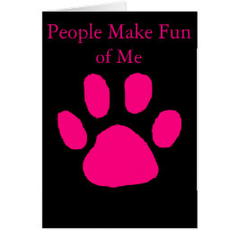 私のペットユーモアカード