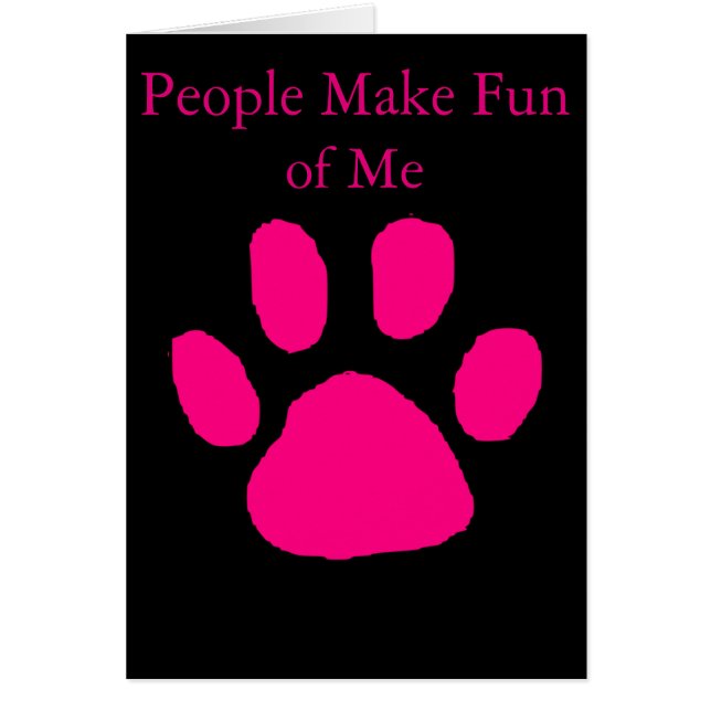 私のペットユーモアカード (正面)