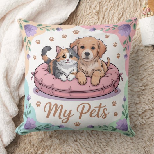 私のペット枕 クッション (ブランケット)