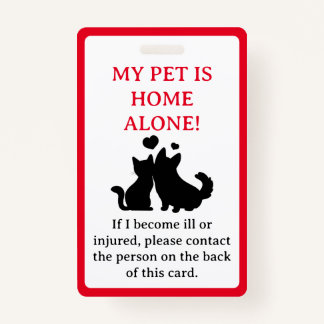 私のペット、犬はホームアローンのカードキーチェーンバッジ バッジ