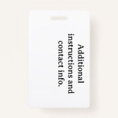 私のペット、犬はホームアローンのカードキーチェーンバッジ バッジ (裏面)