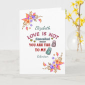 私のペッパーとあなたの塩 バレンタインデー カード (黄色い花)