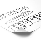 私のペンは大きい フォトプリント            (角)