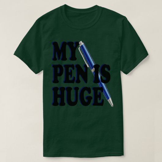 私のペンは大きい Tシャツ (デザイン正面)