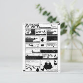 私のペンギンですか。 インビテーションポストカード (スタンド正面)