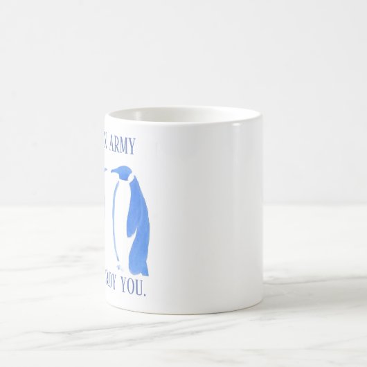 私のペンギンの軍隊はマグ破壊します コーヒーマグカップ (中央)