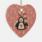 私のペンギンを愛する セラミックオーナメント (右)