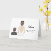 私のページボーイ提案書の折り畳みカードか カード (黄色い花)