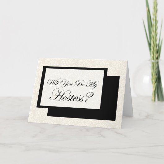 私のホステスになってくれますか？ 招待状 (正面)