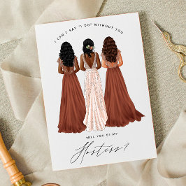 私のホステスになる？ガウンの女の子 招待状