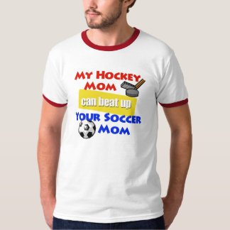 私のホッケーのお母さんの信号器のTシャツ Tシャツ