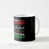 私のホットな新婚夫との最初のクリスマス アガる コーヒーマグカップ (正面右)