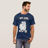 私のホットガールがおもしろい Tシャツ (正面フル)