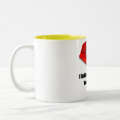 私のホッ信じプラーの宇宙を持っている ツートーンマグカップ (左)