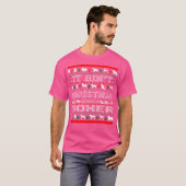 私のボクサーがいないのにクリスマスが訪れた Tシャツ (正面フル)