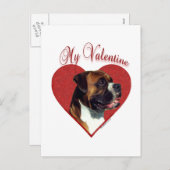 私のボクサーバレンタイン シーズンポストカード (正面/裏面)