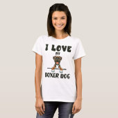 私のボクサー犬を愛しなさい Tシャツ (正面フル)