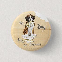 私のボクサー食べは宿題を 缶バッジ