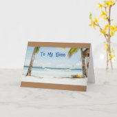 **私のボスに**君は「素晴らし誕生日」に値する カード (黄色い花)