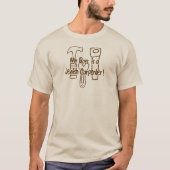 私のボスはユダヤ人の大工です! Tシャツ (正面)