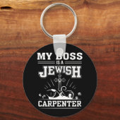 私のボスはユダヤ人の大工イエスの信仰 キーホルダー (正面)