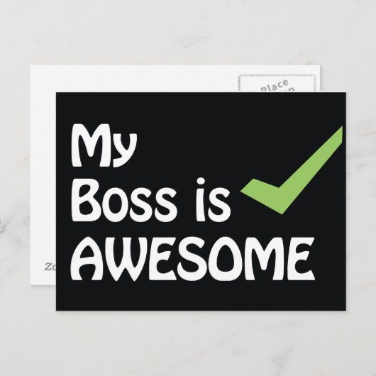 私のボスは素晴らしはがき ポストカード (正面/裏面)