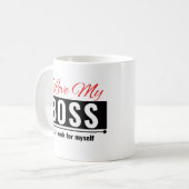 私のボス コーヒーマグカップ (正面左)