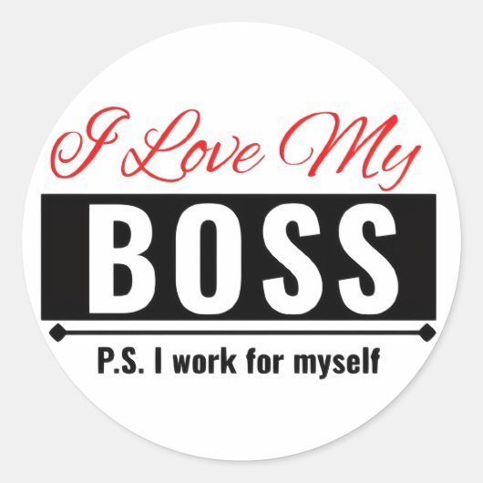 私のボス ラウンドシール (正面)