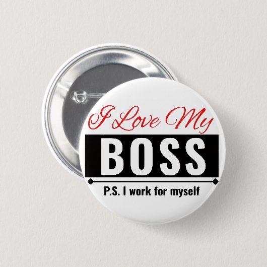 私のボス 缶バッジ (正面&裏面)