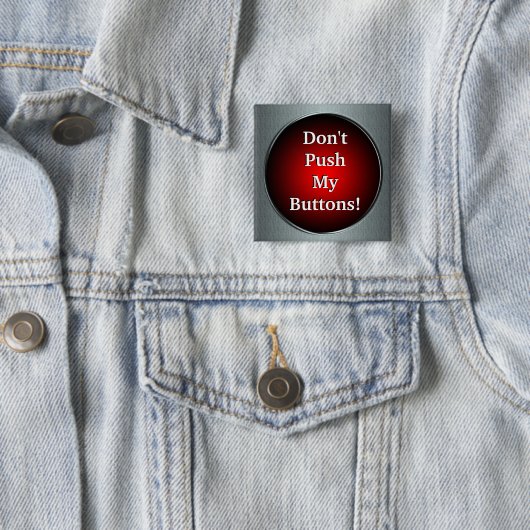 私のボタンを押さないで下さい! Pin 缶バッジ (インサイチュ)