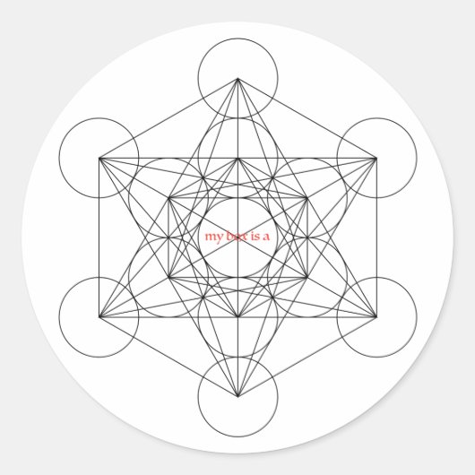 私のボックスは…メタトロンのキューブ。 ラウンドシール (正面)