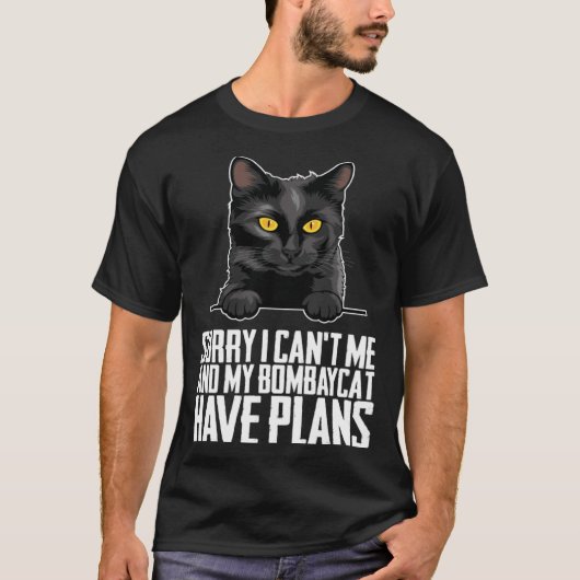 私のボンベイに予定が入ってごめんなさい Tシャツ (正面)