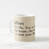 "私のボーイフレンドのためのおもしろいで、甘いコーヒー・マグ、! " コーヒーマグカップ (正面左)