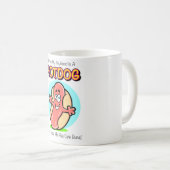 私のボーイフレンドはホットドッグのマグです コーヒーマグカップ (正面右)
