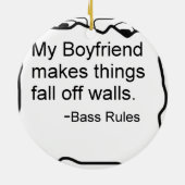 私のボーイフレンドは壁を離れて事をころびます作ります。 低音 セラミックオーナメント (裏面)