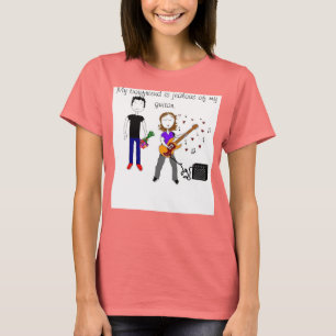 私のボーイフレンドは嫉妬深いです Tシャツ