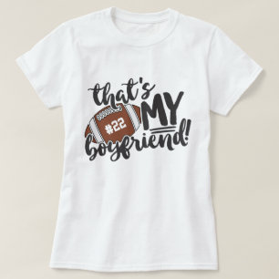 私のボーイフレンド番号ゲーム日Tしサッカー Tシャツ