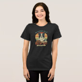 私のボーダーコリーは税金の計算をする トライブレンドTシャツ (正面全面)